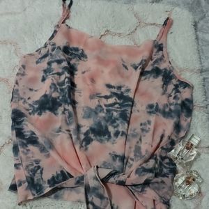 Camisa con nudo multiculor